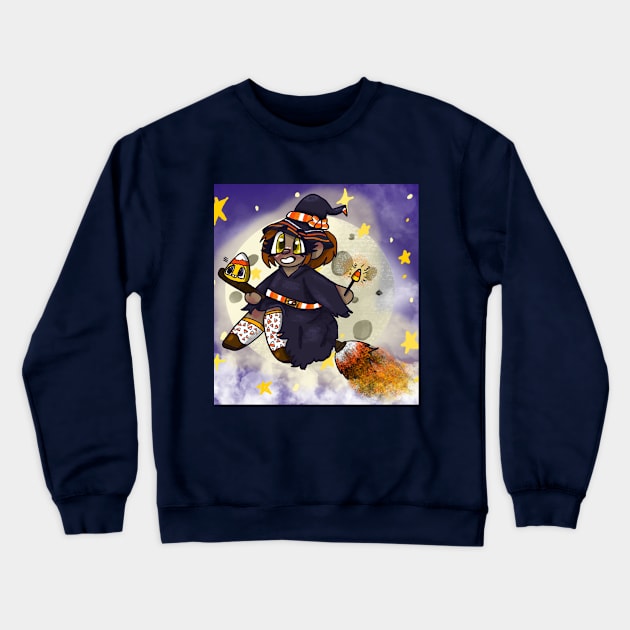 little candy corn witch Crewneck Sweatshirt by Shard Art